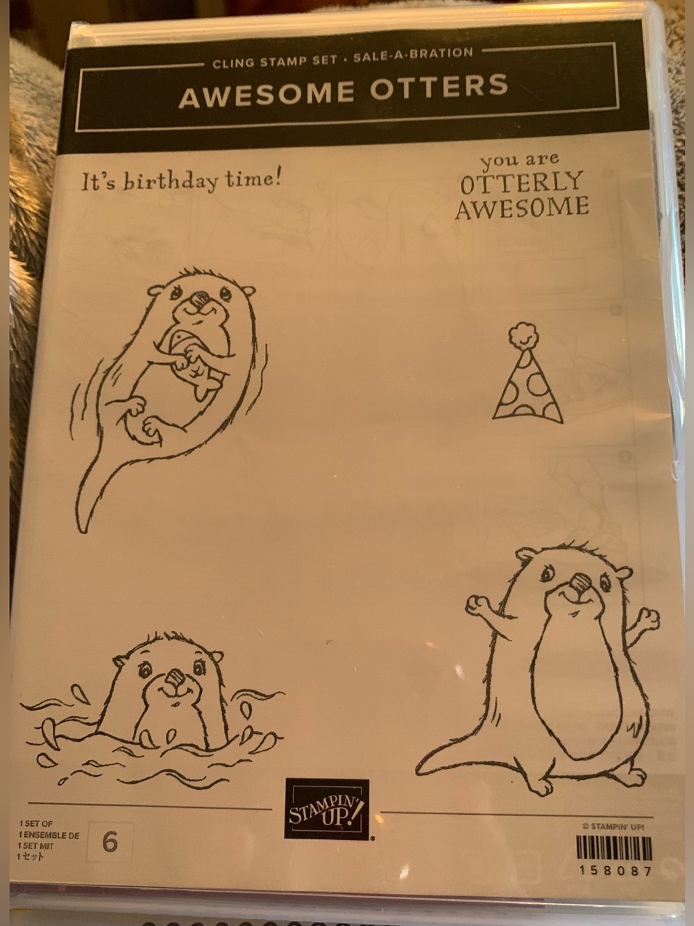 Stampin' Up! Awesome Otters Cling Stamp Set
